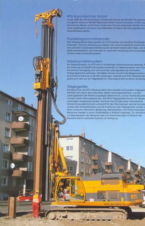 Teleszkópos árbócú fúró- és verőgép